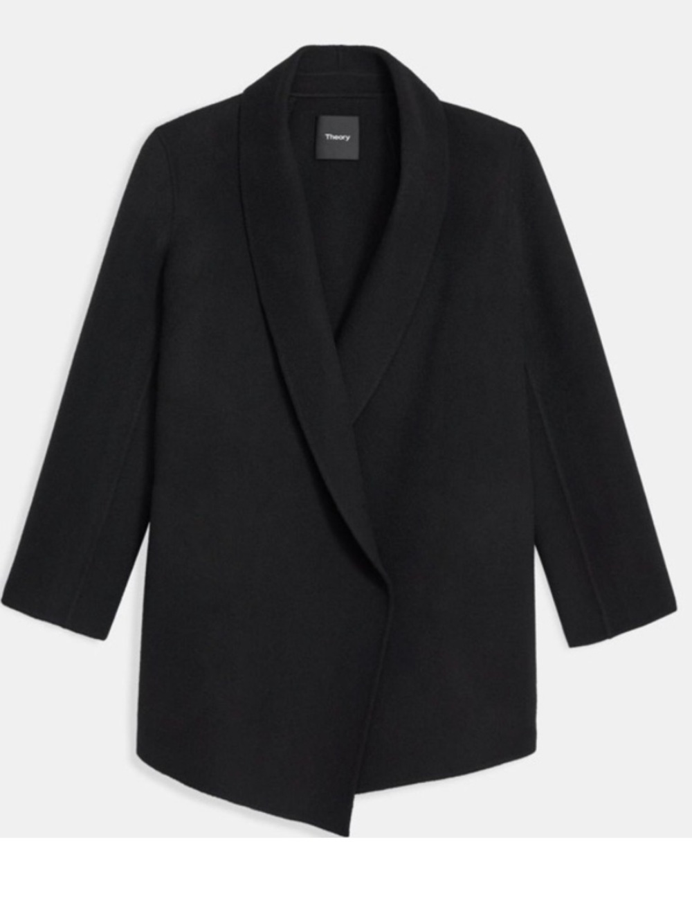 Theory Clairene Wool & Cashmere Coat Black